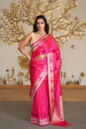Ruhani : Mashru Katan Banarsi Saree Sathiraa Sarees