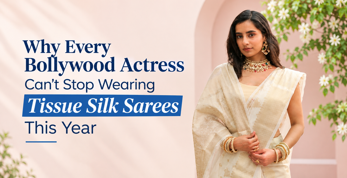 Why Every Bollywood Actress Can't Stop Wearing Tissue Silk Sarees This Year