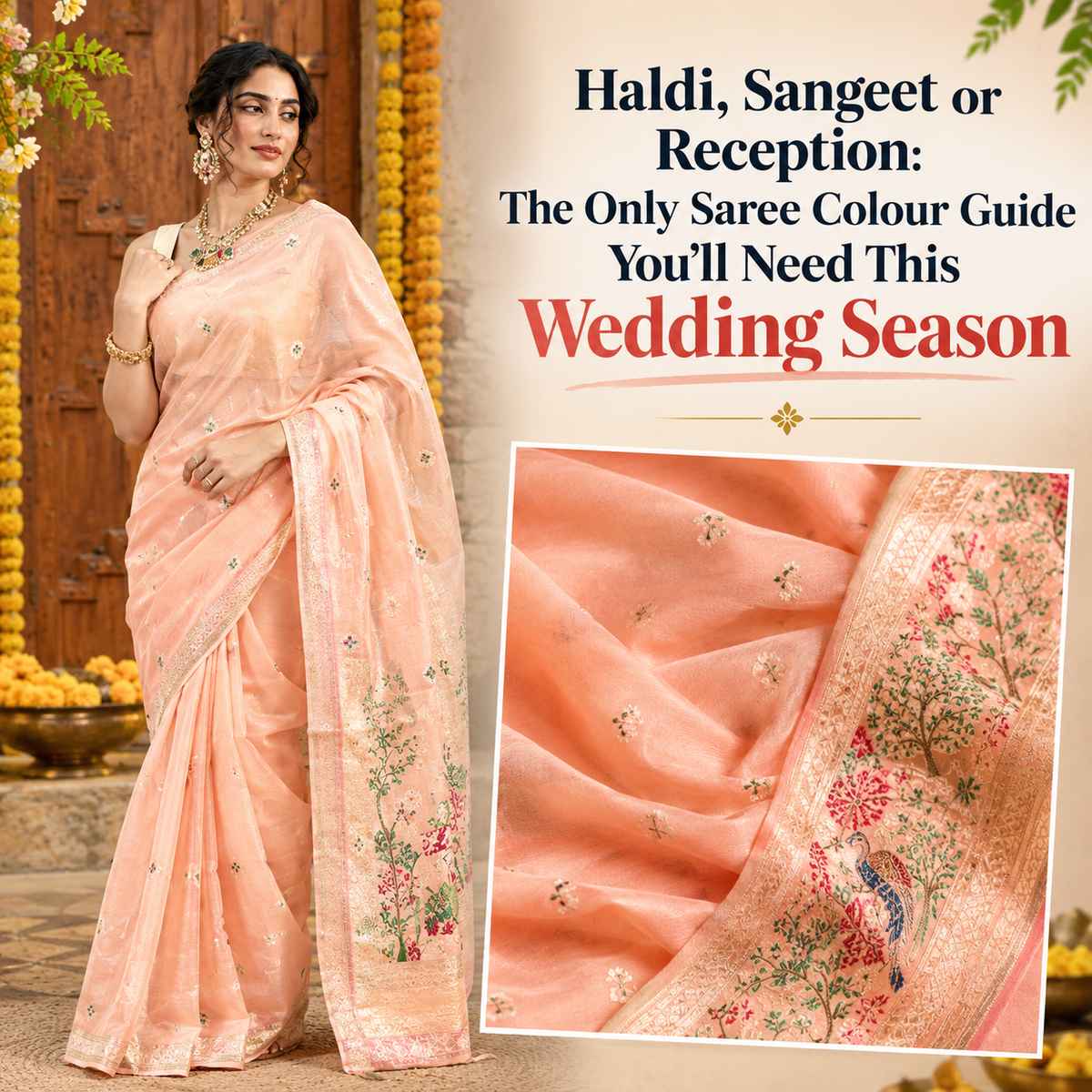 Haldi, Sangeet or Reception: The Only Saree Colour Guide You'll Need This Wedding Season