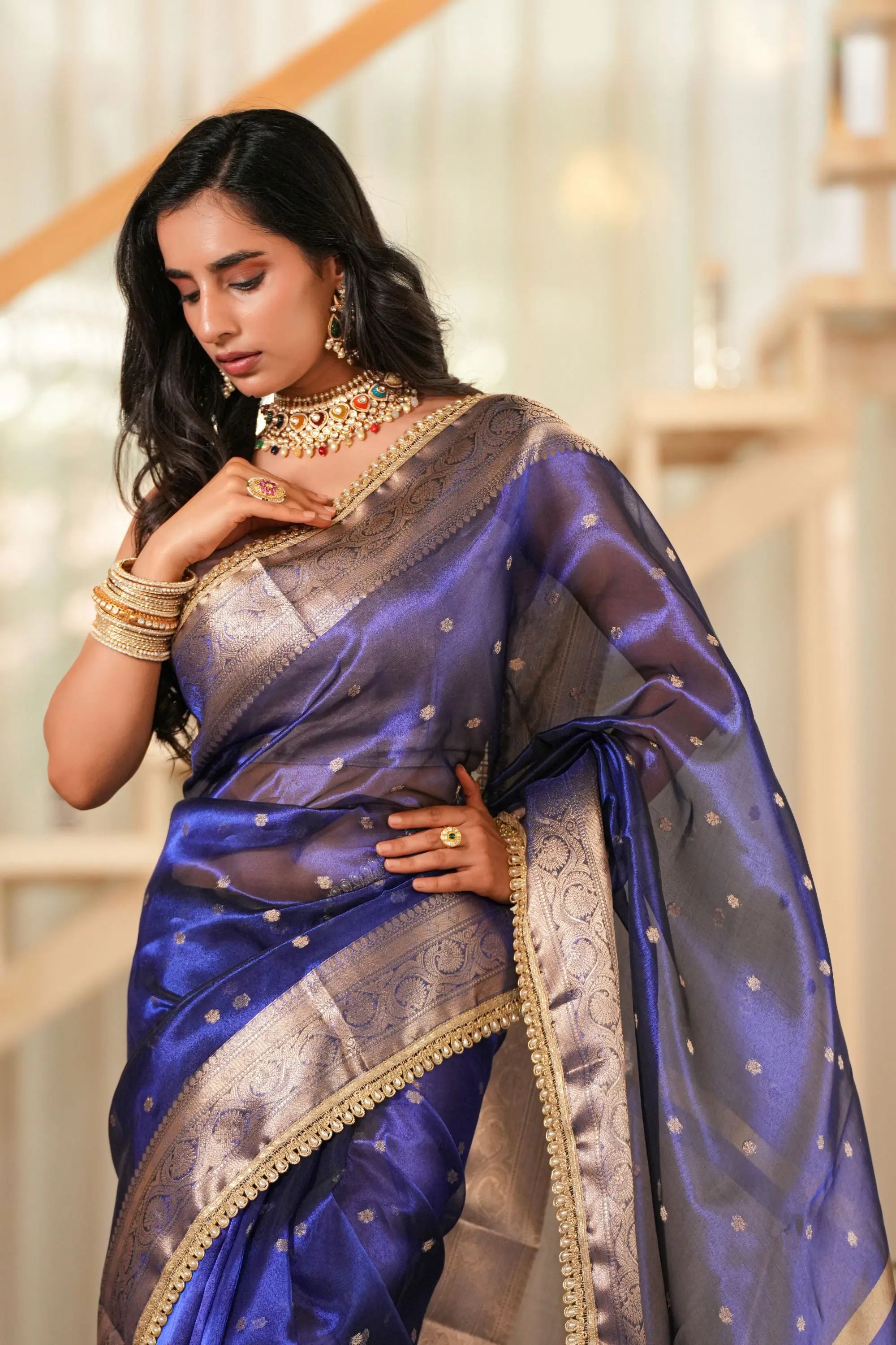 Image of Kanika : Banarasi Tissue Silk Saree Sathiraa Sarees