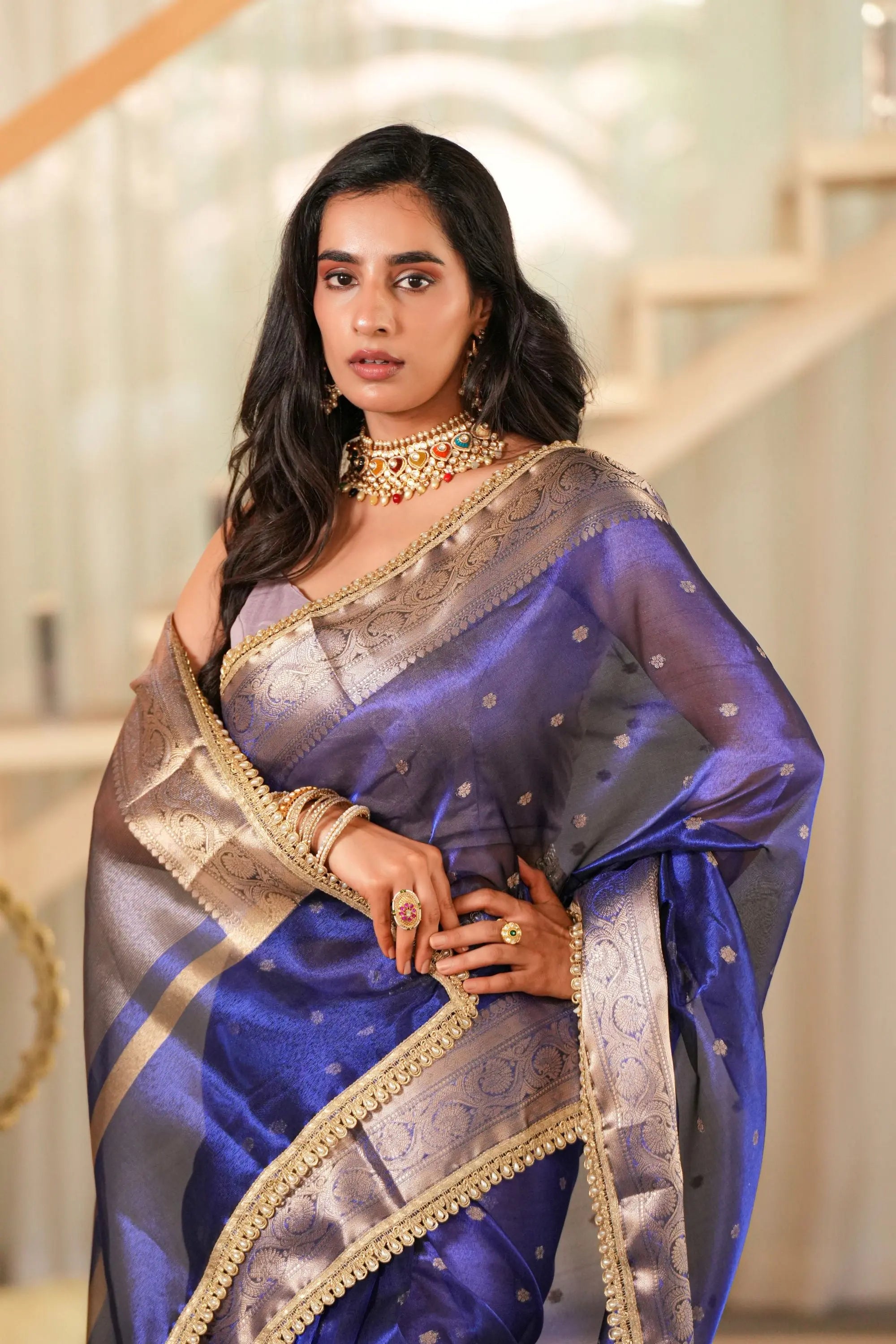 Image of Kanika : Banarasi Tissue Silk Saree Sathiraa Sarees