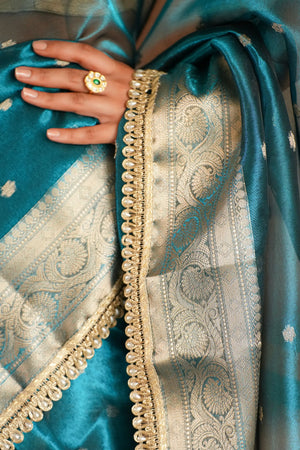Rishika : Banarasi Ethnic Motifs Zari Saree Sathiraa Sarees