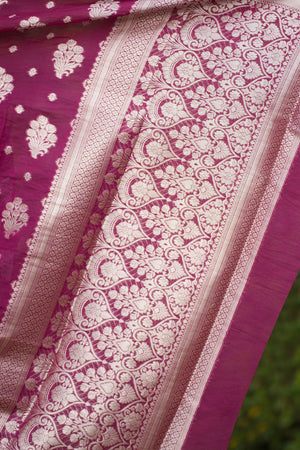 Naira : Woven Design Zari Silk Blend in Heavy Banarsi Sathiraa Sarees