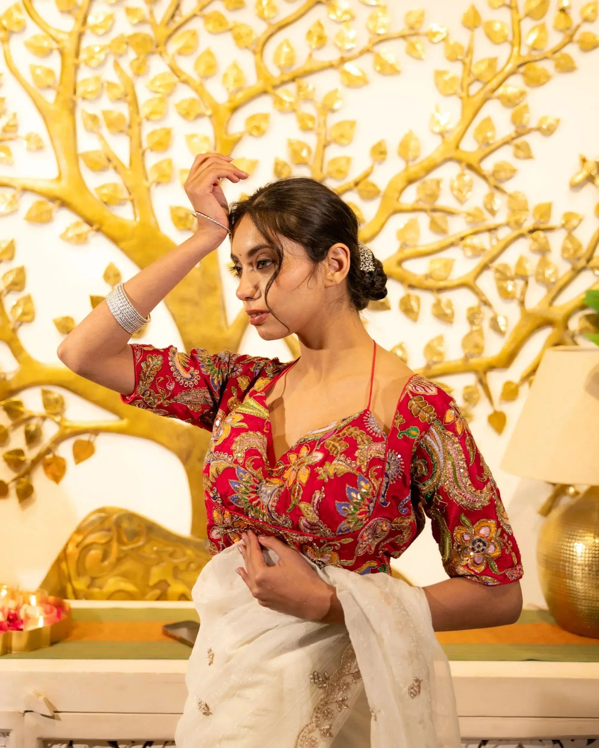 Image of Rangoli - Red Sathiraa