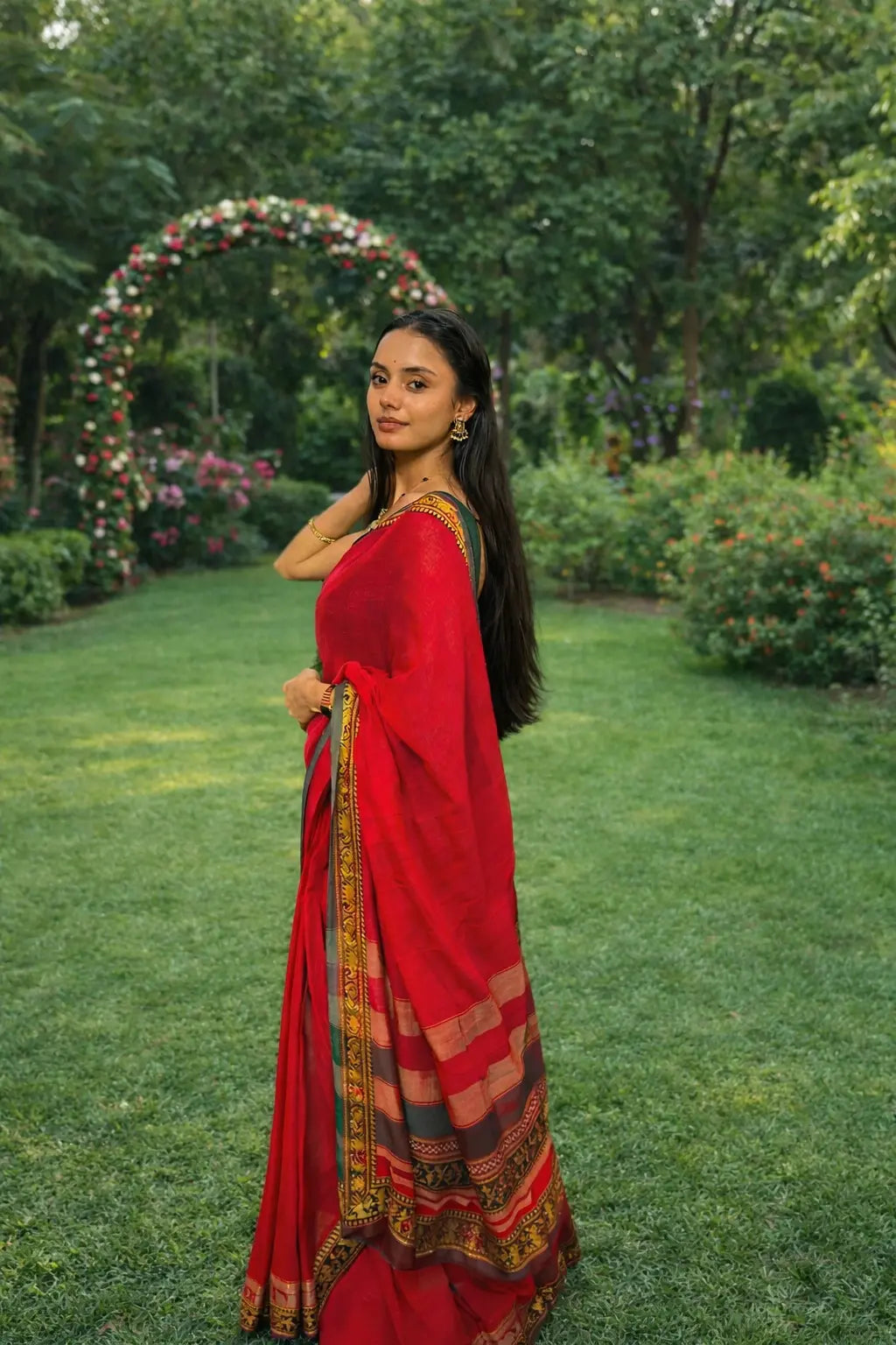 Image of Lalima : Narayanpet Cotton Saree Sathiraa Sarees