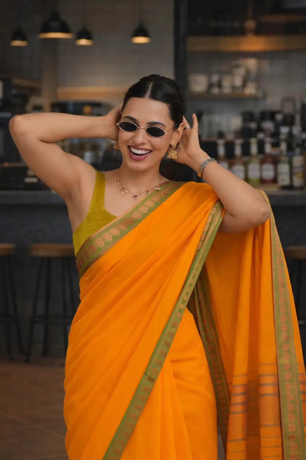 Image of Tejasvi : Narayanpet Cotton Saree Sathiraa Sarees