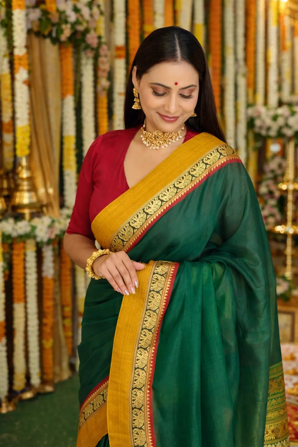 Image of Prakriti : Narayanpet Cotton Saree Sathiraa Sarees