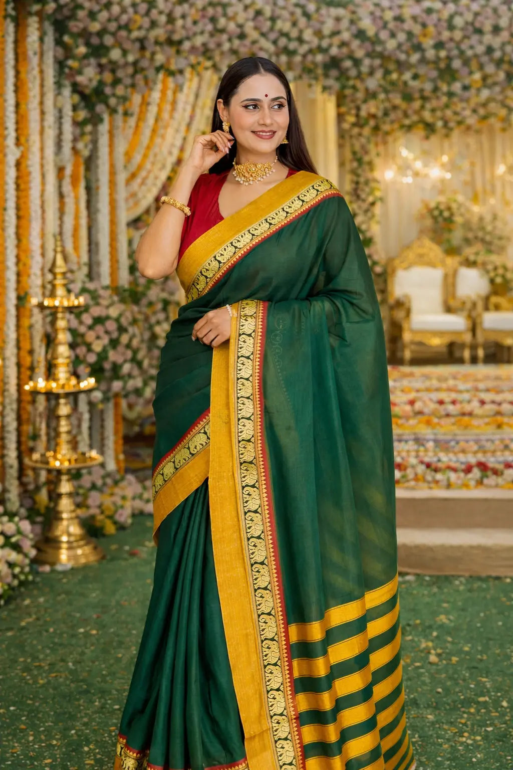 Image of Prakriti : Narayanpet Cotton Saree Sathiraa Sarees