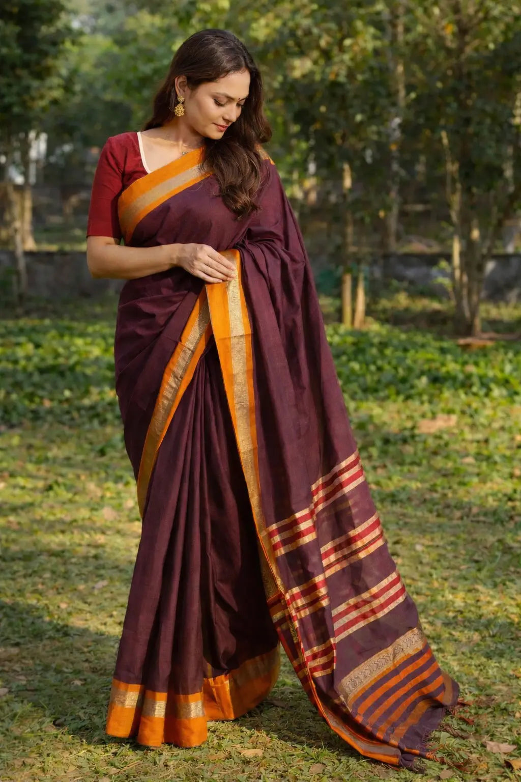 Image of Raktima : Narayanpet Cotton Saree Sathiraa Sarees